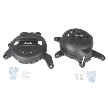 

2Pcs Motorcycle Engine Case Crankcase Generator Stator Guard Cover Protector Set For KTM RC390 RC 390 2014 2015 2016