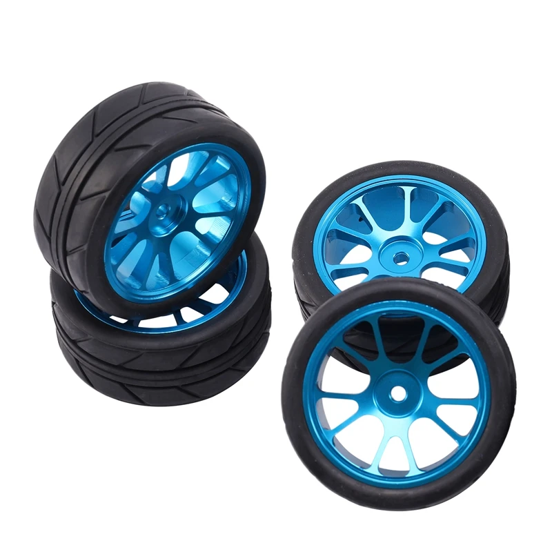 

Large Checkered Blue Metal Wheel Tire Accessory for RC Model Car WL A959 A979 A969 1/18