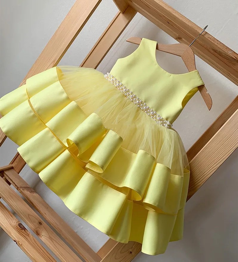 

Elegant New Princess Children Birthday Party Dress Infant Gown Kids Clothes for Girls Birthday Party Dress Vestido Wear