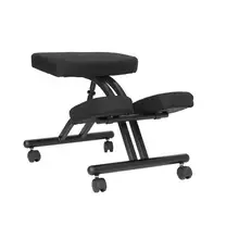 Эргономичный дизайн, кресло на коленях, металлический каркас, тканевое сиденье, современная офисная мебель, компьютерное эргономичное кресло на коленях