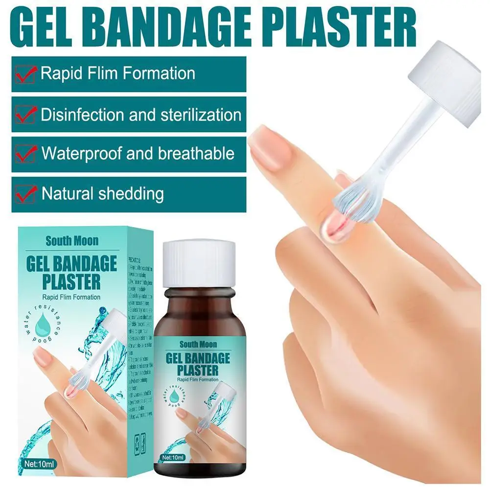 

10ml Waterproof First Aid Liquid Bandage for Small Cut Wounds Healing Gel Medical Disinfecting Adhesive Hemostasis Plaster