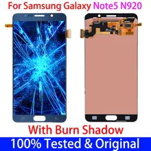 Écran tactile LCD Amoled de remplacement, 5.7 pouces, pour SAMSUNG Galaxy Note 5 N920 N920F, original=