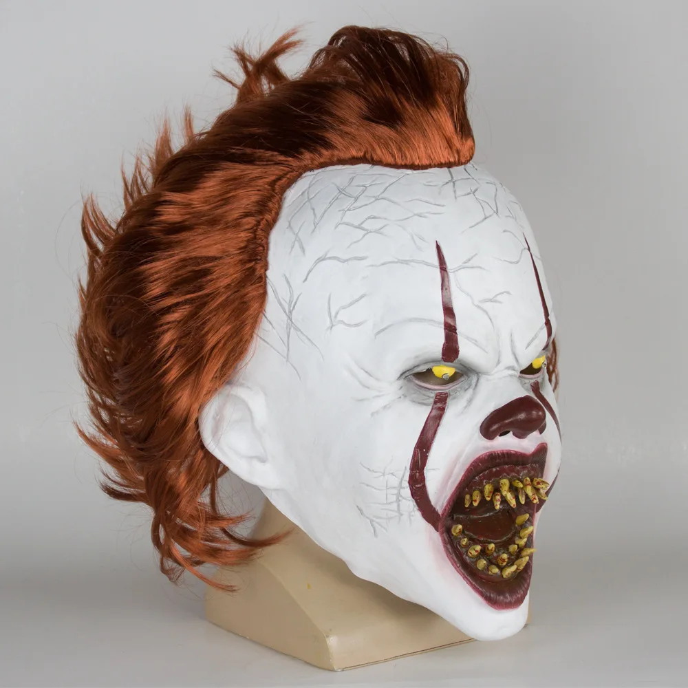 Джокер маска пеннивайза Stephen King It Chapter Two 2 клоун для косплея латексные маски легкий шлем взрослый костюм на Хэллоуин вечерние реквизиты