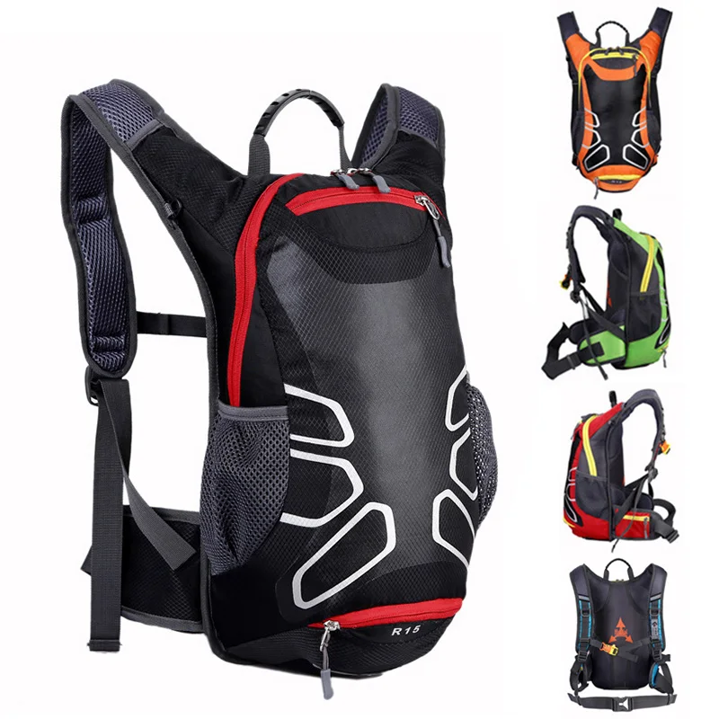 Motorcycle Backpack Waterproof Bag Nylon Bicycle Bike Helmet Bags 15L