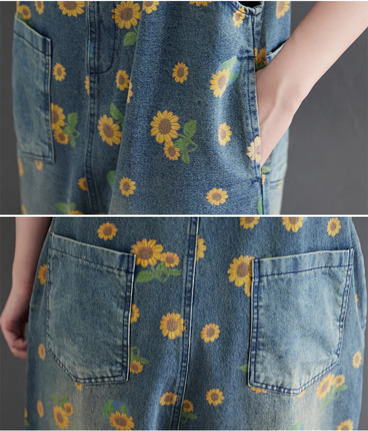 Jeans - Sunflower Pockets