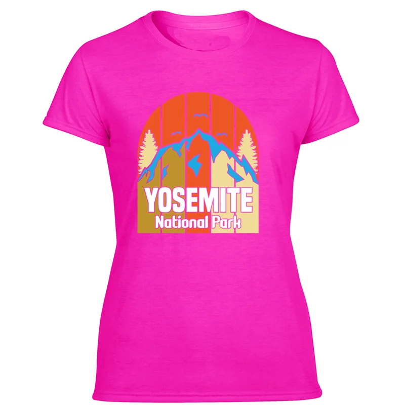 Повседневная Винтажная Футболка yosemite national park california souvenir, мужская белая футболка Kawaii, футболка для фитнеса