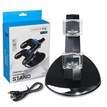 

Controller Charger Dock LED Dual USB for PS4 Charging Stand Station for Sony Playstation 4 PS4 SLIM PRO Controller