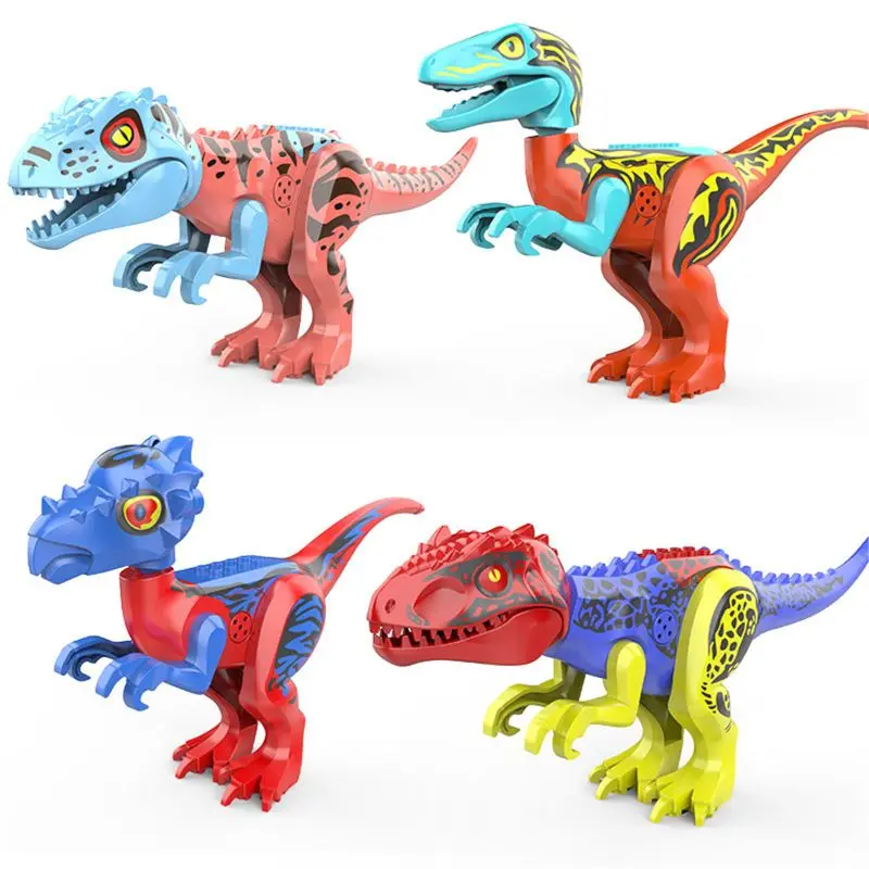 

Shocking Howling Dinosaur Toys -Buildable Dinosaur Building Blocks Figures T Rex,Triceratops, Velociraptor
