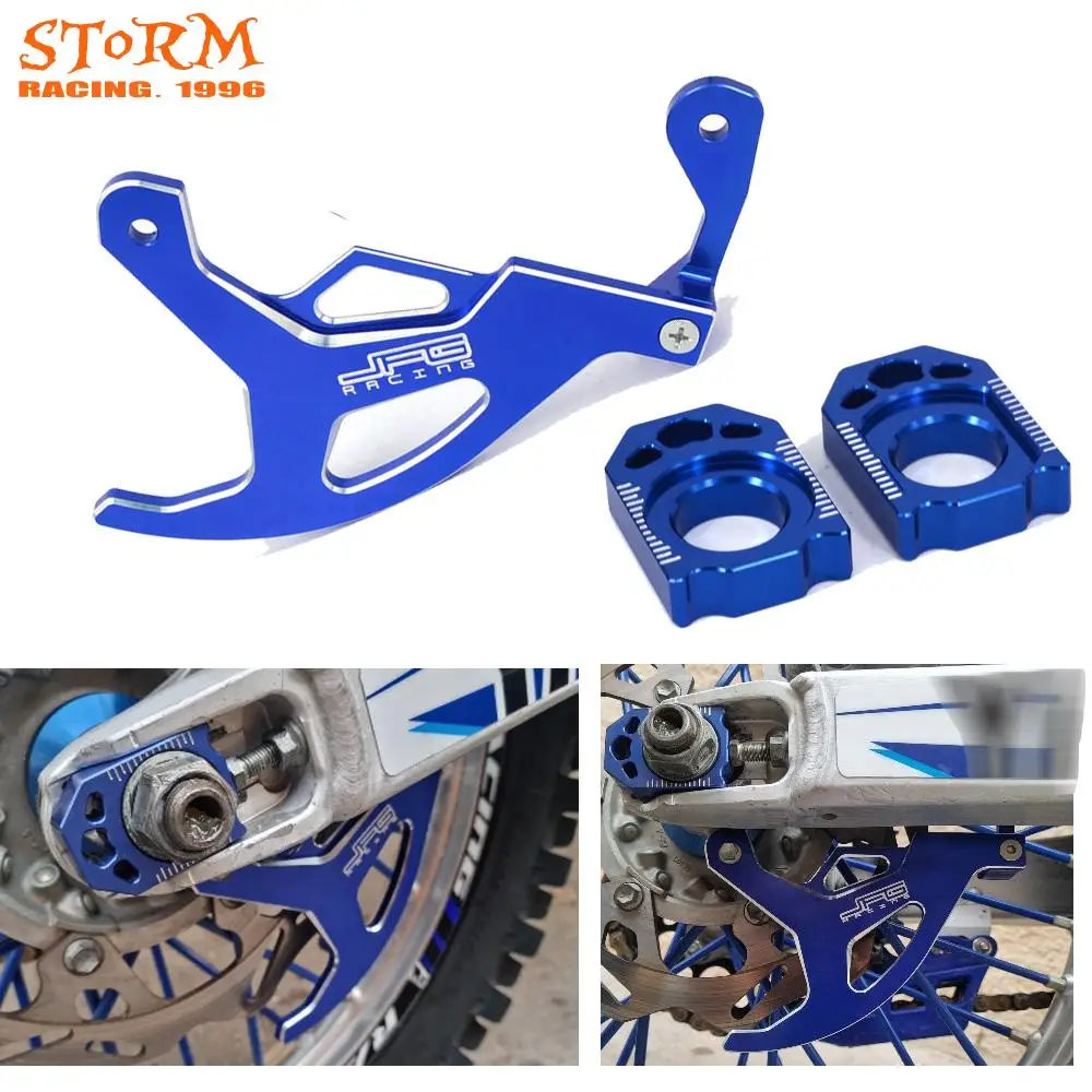 Motorcycle brake discs CNC Rear Brake Disc Guard Cover Axle Block Yamaha YZ125 YZ250 YZ250F YZ450F YZ125X YZ250X WR250F WR450F WR250R WR250X YZ