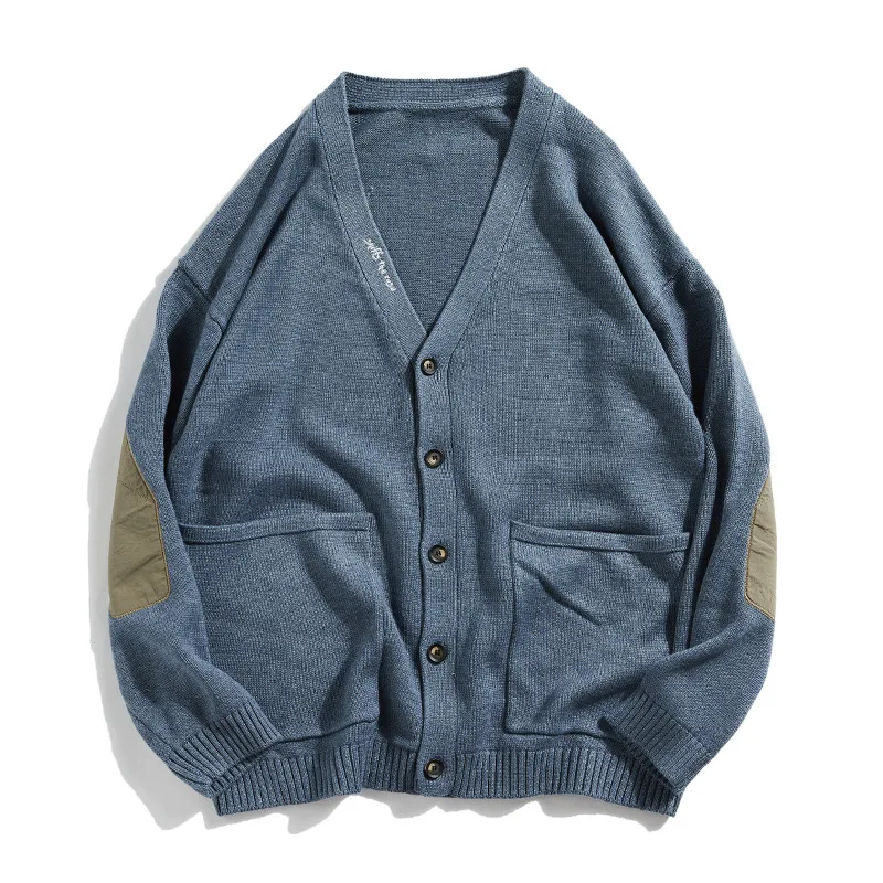 Men Sweater 2019 Warm V-Neck Cardigan Fall Sweater Men Casual Simple Knitted Sweaters Single Breasted Japanese Men Sweaters Men Sweater 2019 Warm V-Neck Cardigan Fall Sweater Men Casual Simple Knitted Sweaters Single Breasted Japanese Men Sweaters