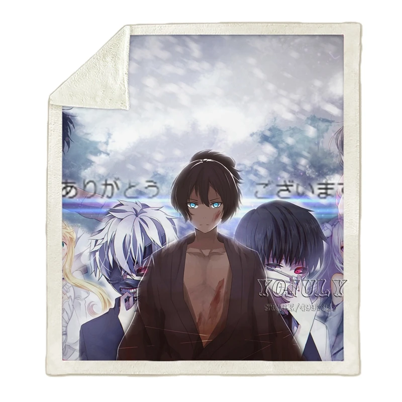 15 YOJULY одежда с надписью «Tokyo Ghoul Harajuku Пижама для детей и взрослых, Объёмный рисунок(3D-принт) одеяло диван Стёганое одеяло Дорожный Чехол постельного белья в стиле «хип-хоп» с рисунком из аниме фирменный магазин-аутлет K33 - Цвет: 15