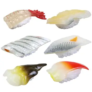 

6PCS Artificial Food Assorted Realistic Sushi Fake Food Model Photography Prop