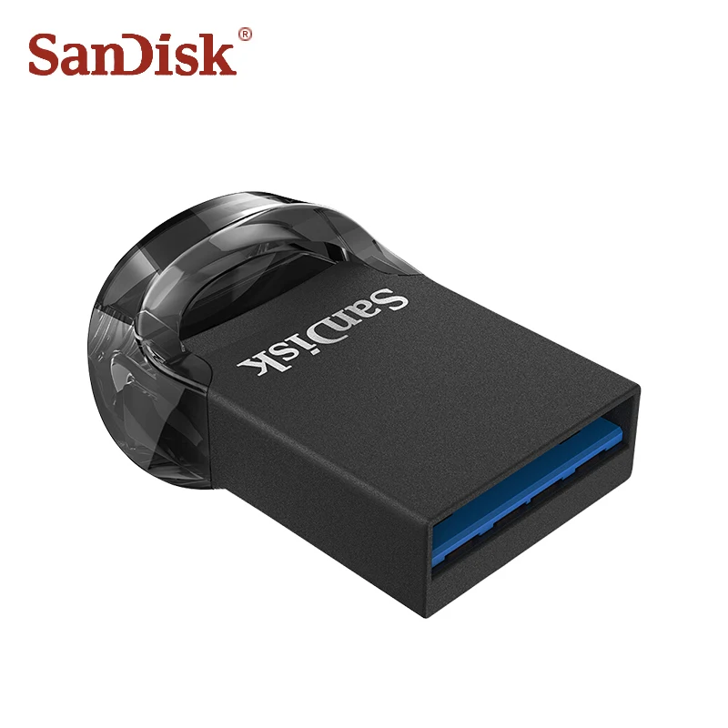 SanDisk Fit USB флэш-накопитель CZ430 64 Гб 16 Гб мини USB 3,1 флэш-накопитель до 130 МБ/с./с Флэшка высокоскоростная карта памяти USB 32 Гб 128 ГБ