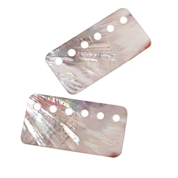 

2Pcs Electric Guitar Humbucker Pickup White Abalone Humbucker Cover Guitars Replacement Parts