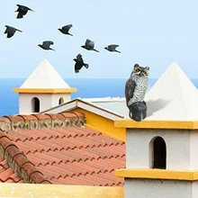 Инструмент на солнечных батареях двора птичий шарф Реалистичная Сова-Приманка Декор борьба с вредителями домашняя поддельная Реалистичная защита садовые украшения