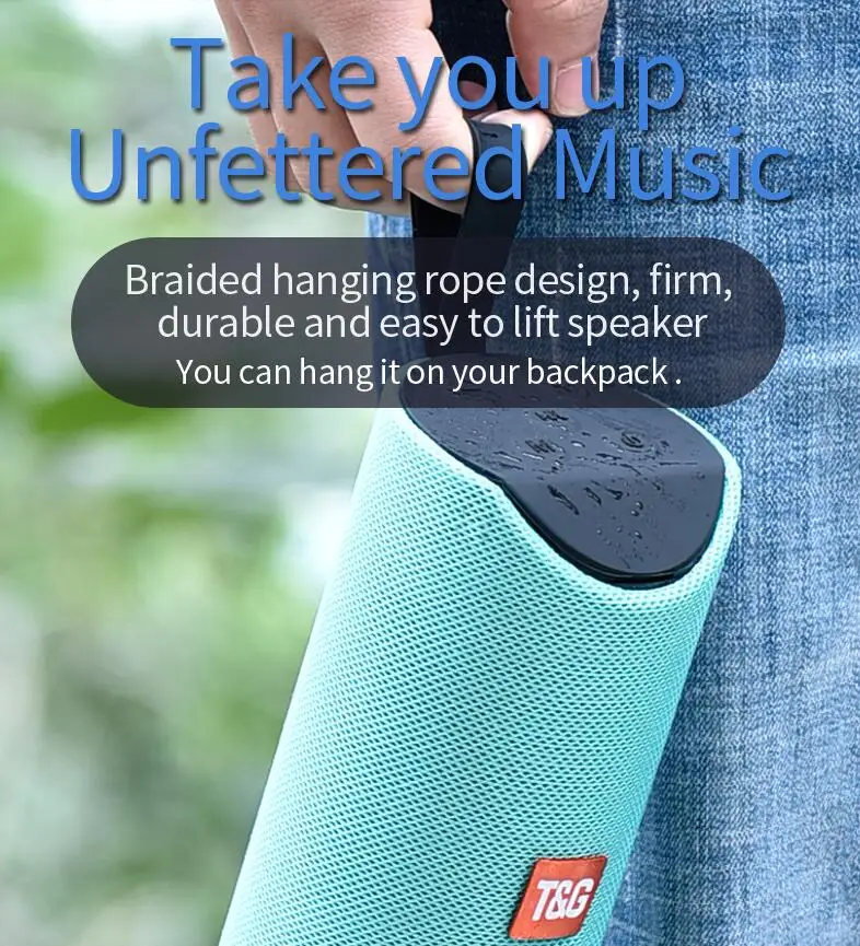 Портативный Bluetooth беспроводной динамик водонепроницаемый внешний аккумулятор ультра бас громкий динамик