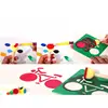 4Pcs/set Kid Sponge Paint Brush Original Wooden Handle Painting Graffiti Early Toy DIY Art Supplies Gifts