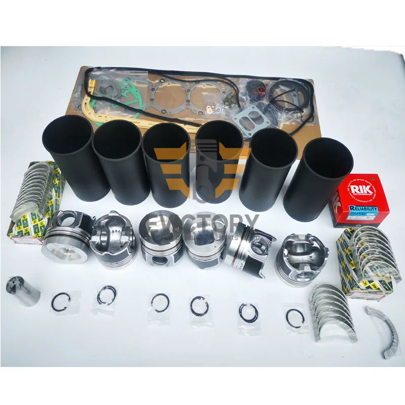 

For ISUZU 6SD1T 6SD1-TC overhaul rebuild kit connecting rod valve gasket piston liner