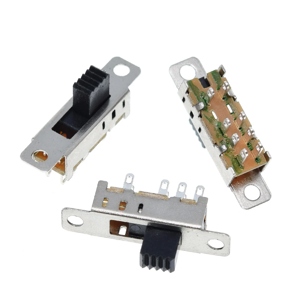 1 Pc SS23E04 Double Toggle Switch 8 Pins 3 files 2P3T DP3T Handle high 5mm small slide switch