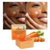 AILKE Pure Carrot Anti-Oxidation Serum Soap, Cleaning Stains, Skin Brightening Soap Bar, With Vitamin C, For Body And Face Use 2