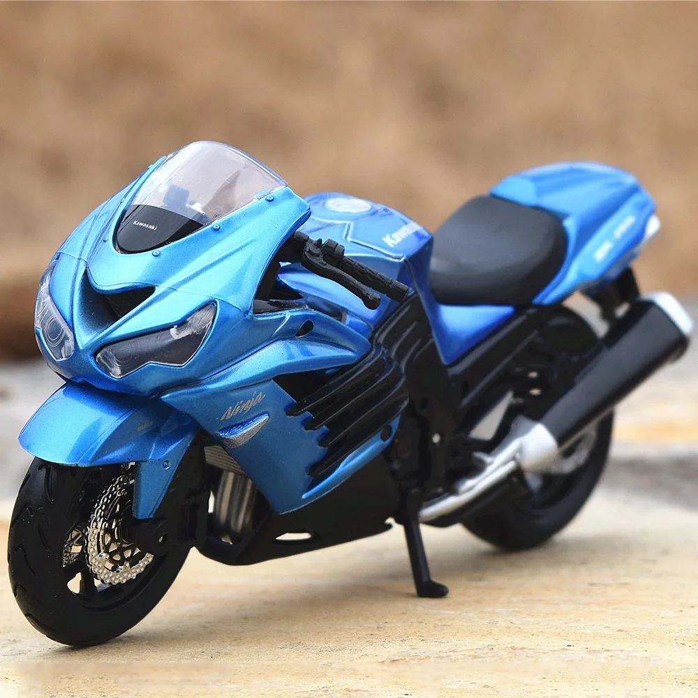 1:18 Kawasaki Moto Toy вся модель с базой Maisto литой автомобиль модель ниндзя ZX KLX Металлический Игрушечный Автомобиль H2R вулкан игрушки для детей