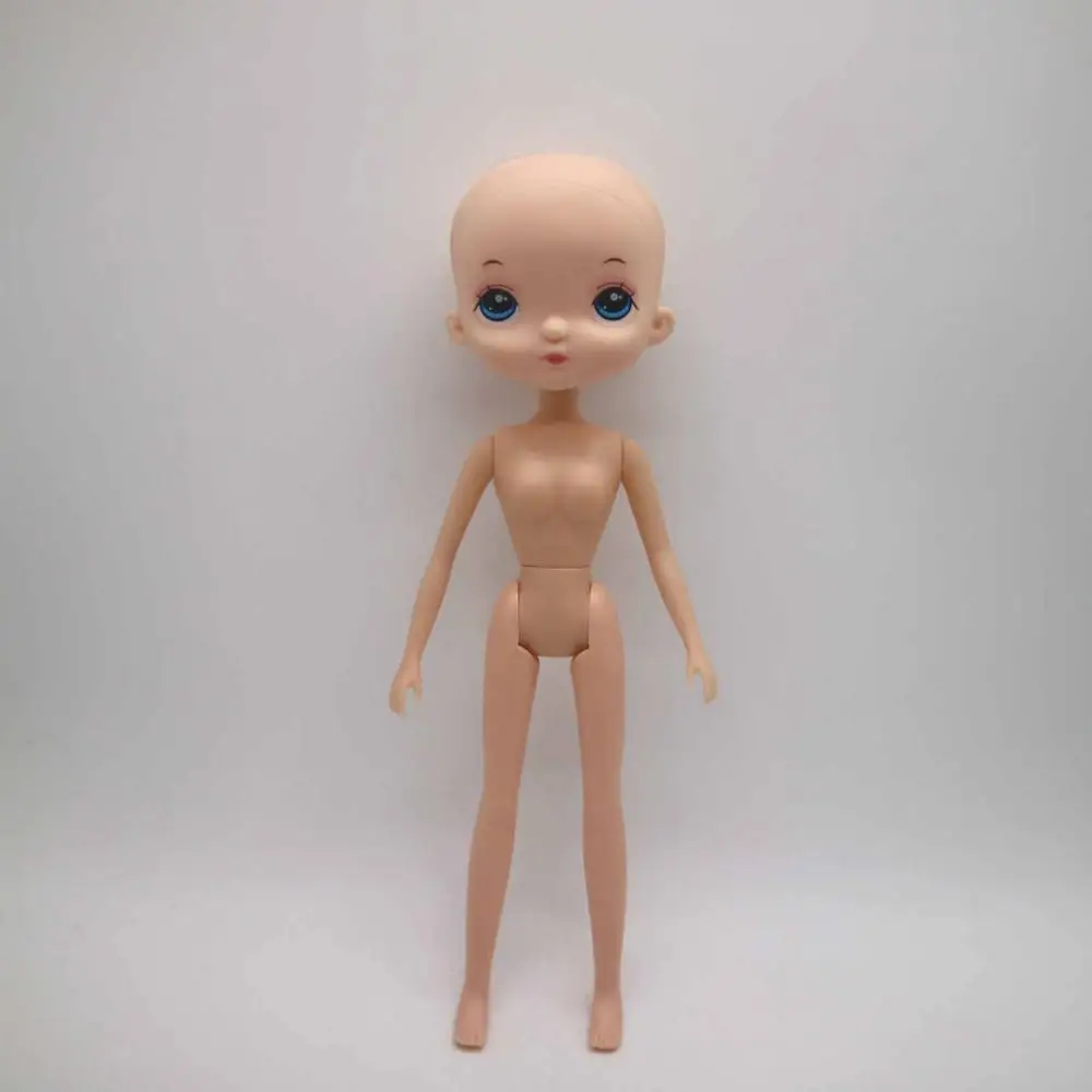 Мультфильм куклы нанаф Куклы как HOLA куклы, с licca тело лицо может DIY, 23 см - Цвет: Nude Doll