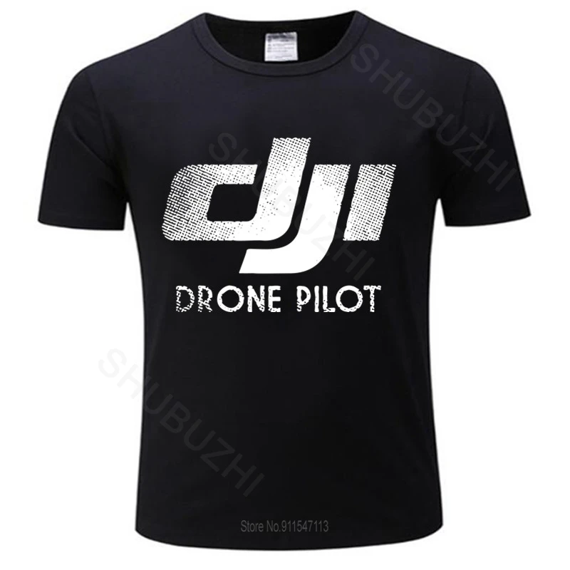Мужская футболка Летняя Хлопчатобумажная DJI Spark Drone Phantom 4 Pilot унисекс хлопковая с