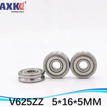 

Outer ring V grooved straightener guide wheel bearings V625ZZ 625VV V120 5*16*5 mm pulley bearings V groove width 1.5 mm