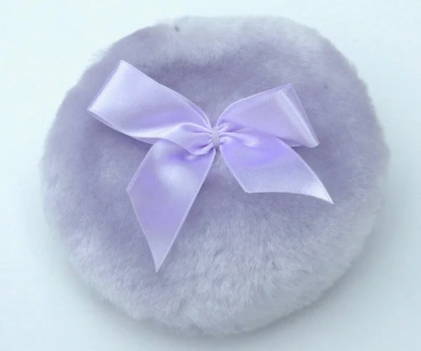 

Cute Bow of round Cotton Puff/Powder Puff Leather Soft Welcome