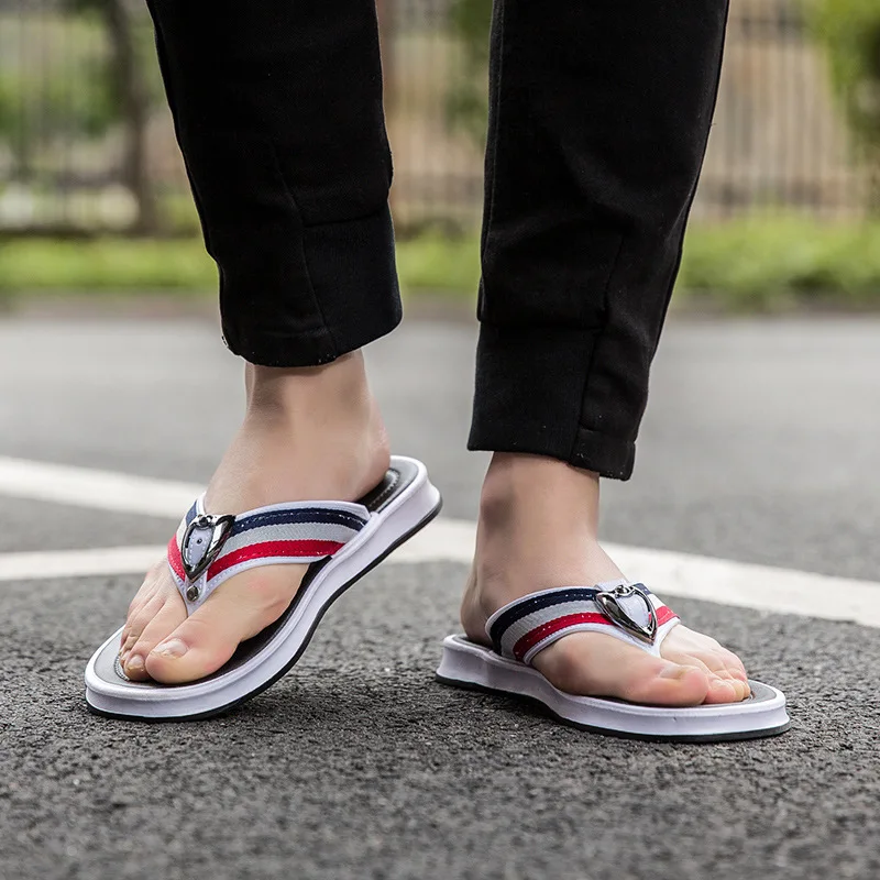 

Flip-flops Men's Fashion Outdoor Slipper Men's Summer Fashion Outer Wear Men Flip-flop Cool Korean-style Slippers Anti-slip Sand