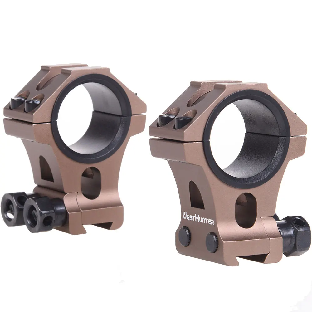 WESTHUNTER High Profile Dovetail Scope Rings 1" 30mm CNC Machined Optic Riflescope Mounts Hunting Accessories Fits 11mm Rails