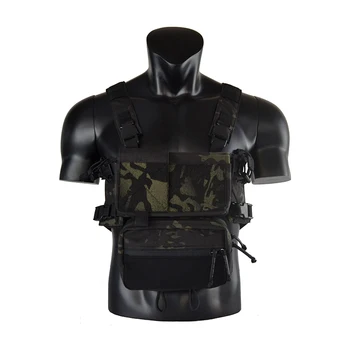 

Chassis MK3 Mini Tactical Chest Rig Airsoft Hunting Vest Ranger Green Military Tactical Vest w/ Mag Pouch TW-CR002/CR003