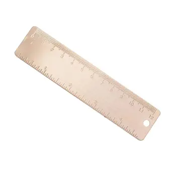 

Mini Brass Ruler Bookmark Label Cartography Painting Measuring Tool Stationery Office School Supply