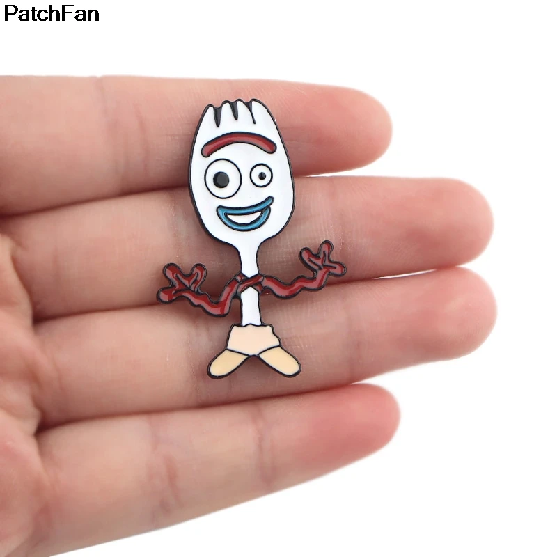 Patchfan смешной fokry цинковый галстук мультфильм булавки рюкзак одежда броши для мужчин и женщин шляпа Декоративные значки медали A2415