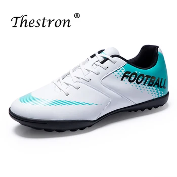

Men Soccer Cleats Original Athletic Spikes Football Shoes White Black Kids Football Boots Non-slip Football Sneakers Mens Soccer