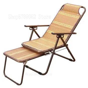 

Chaise longue folding lunch break home elderly summer balcony take a nap bamboo chair office folding chair