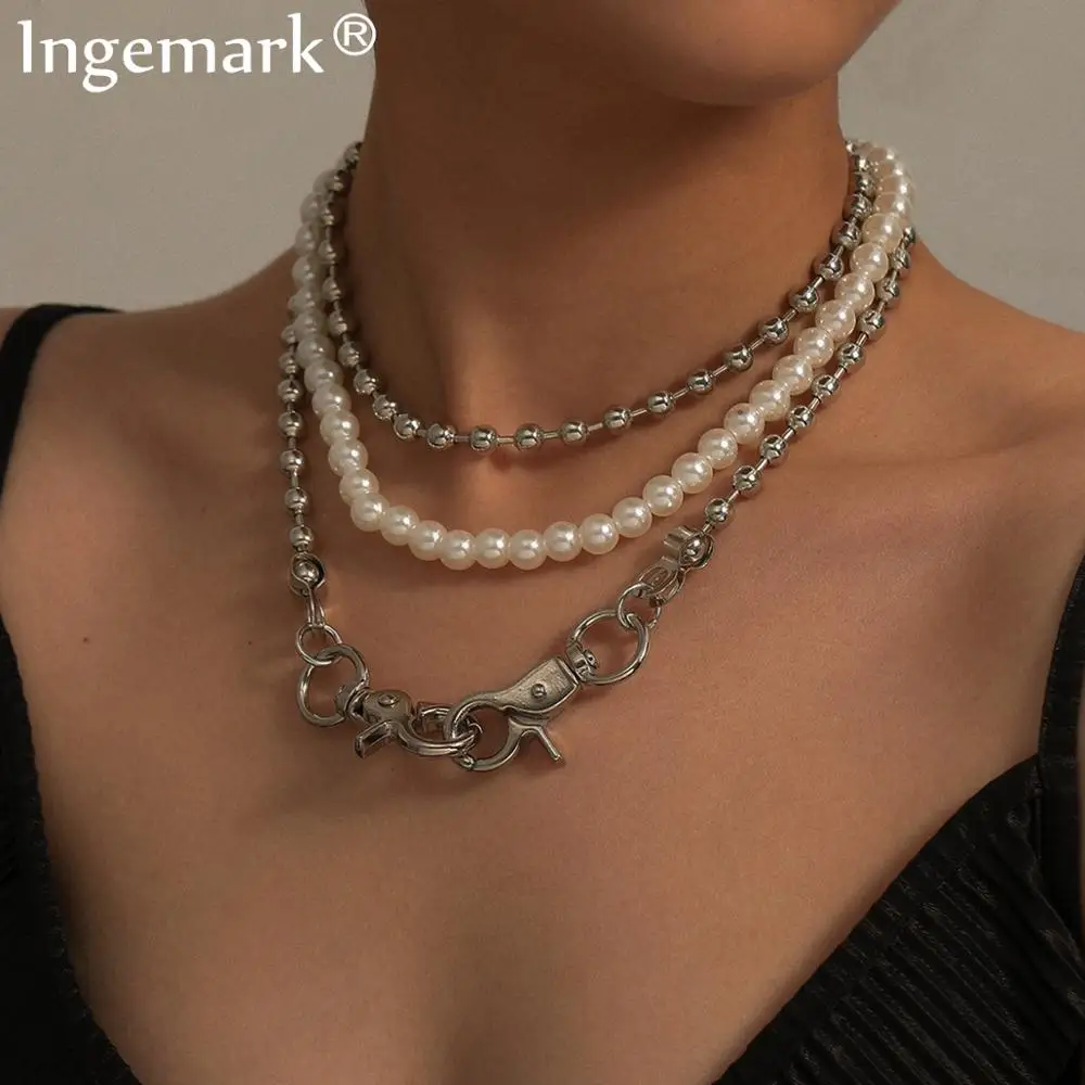 pearl aesthetic necklace