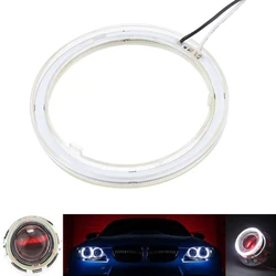 Novo universal branco anjo olhos cob halo anel led farol lâmpada de condução 60/70/80/90/100/110/120mm automóveis acessórios