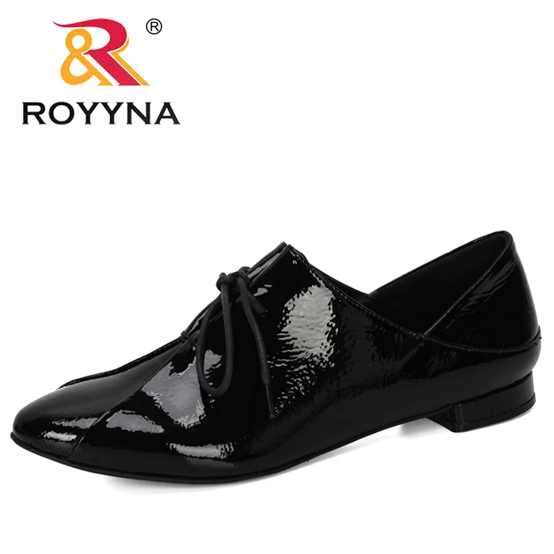 ROYYNA 2019 New Designer Fashion Shoes Women Casual Point Toe Loafers Working Ladies Outdoor Walking Party Pumps Feminimo | Обувь