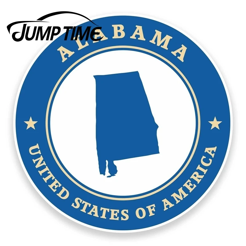 Jump Time For Alabama Usa Vinyl Sticker Laptop Car Travel Luggage Tag