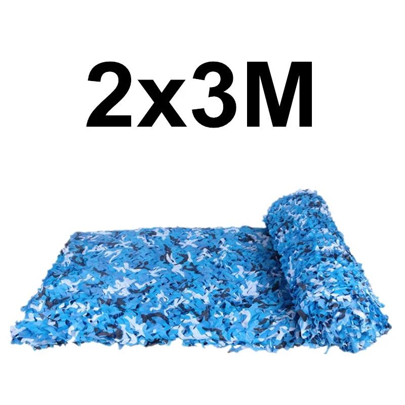 WELEAD 2x3 усиленная камуфляжная сетка белые пустынные джунгли сетка скрытие садовый тент Беседка Тент Открытый охотничий Армейский Камуфляж 3x2 2*3 - Цвет: Синий