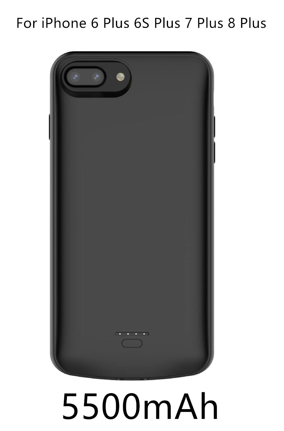 Чехол для аккумулятора 4000 мАч для iPhone SE 5 5S, внешний аккумулятор для зарядки, внешний аккумулятор, чехол для iPhone 5 6 7 8 X XS MAX, чехол для зарядного устройства s - Цвет: 6 Plus 7 Plus 8 Plus