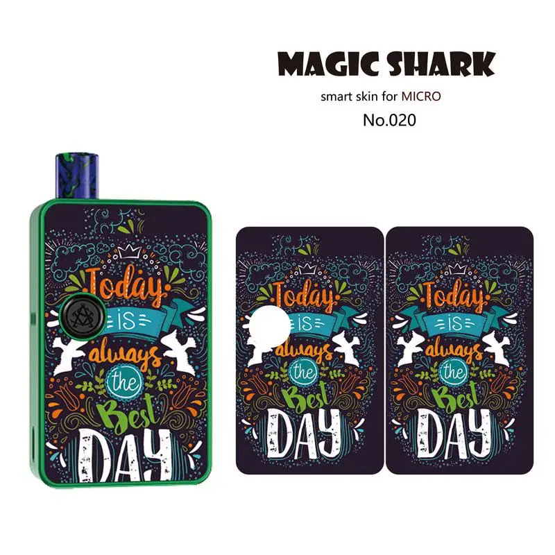 Magic Shark 2.5D стерео Мстители Человек-паук защитный капитан Amreican чехол пленка для Asvape MICRO ELF 011-020 - Цвет: 020
