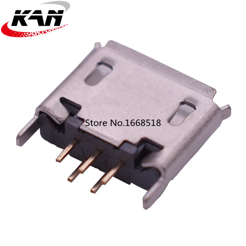 Micro USB Connector USB Plug Socket Connector 20pcs Vertical MICRO mini USB 5pin female seat 180 degrees jack 5P Direct plug-in USB connector charging port sock power plug