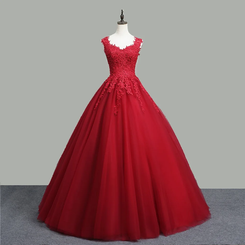 wedding dresses with red detail
