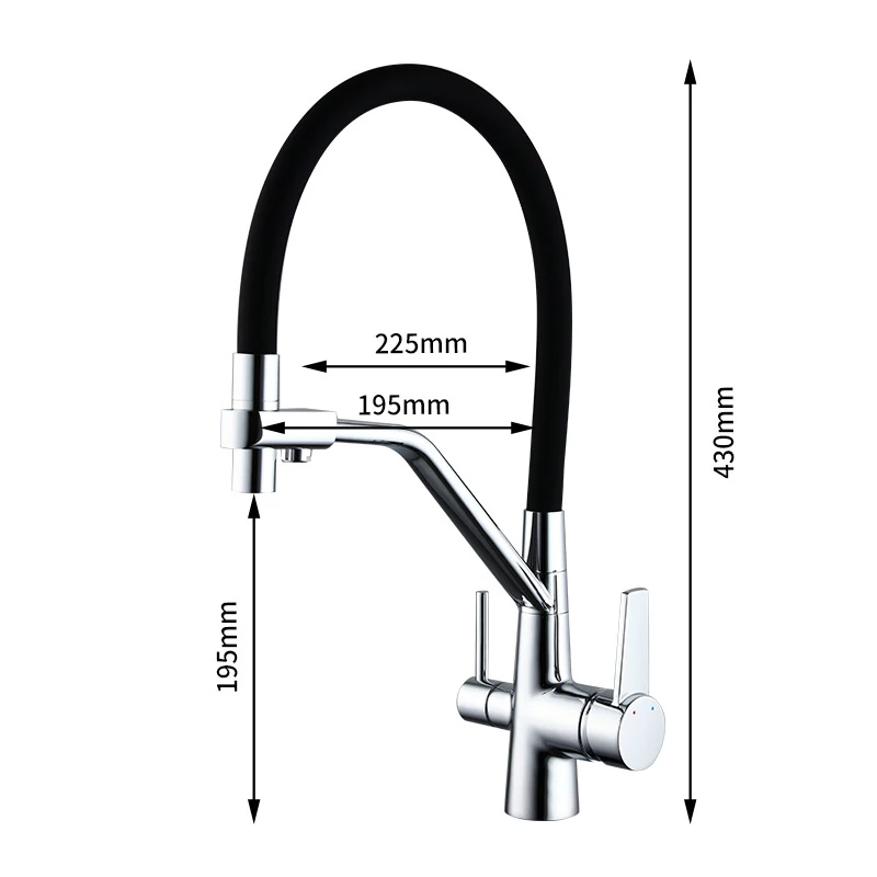  Quyanre Filtered Kitchen Faucets Purification Kitchen Tap 360 Rotate Water Filter Tap For Kitchen T - 4000167130754