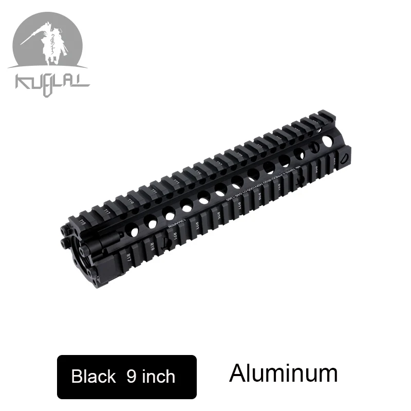 " 9" 1" поплавок MK18 RISII ствольная накладка Пикатинни игрушечная железная дорога часть для гелевых бластеров водяной пистолет - Цвет: MK18 9 Inch Black