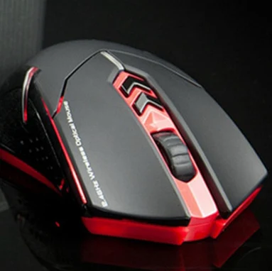 Беспроводная Бесшумная игровая мышь, светодиодный, 7 кнопок, 2,4 ГГц, USB приемник, геймерские Мыши для ПК, ноутбука, рабочего стола