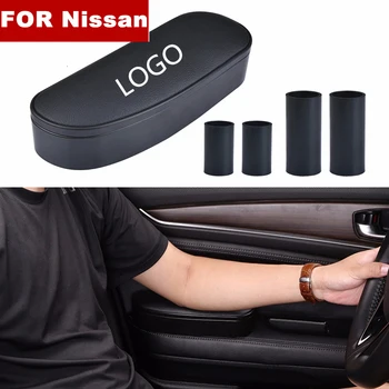 

3 in 1 Storage box Adjustable Car Elbow Support Left Hand Armrest Support Anti-fatigue For Nissan logo Qashqai J10 J11 X-Trail