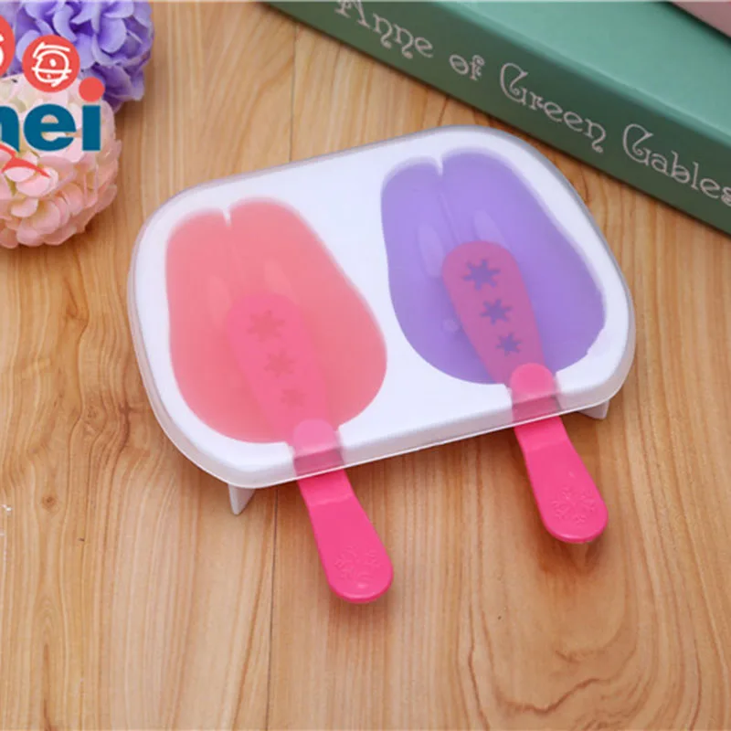 Мультфильм DIY Пластиковая форма для мороженого формы для мороженого держатель для мороженого Форма для льда с палочками для мороженого кухонные инструменты HA